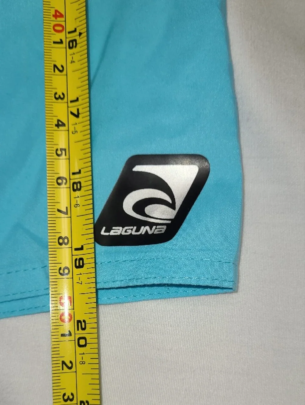 NWT Laguna Men's Aquamarine Swim Trunks Board Shorts w/Drawstring elastic waist